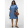 VERO MODA CURVE blousejurk blauw