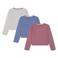 Abercrombie & Fitch longsleeve - grijs / blauw / roze (set van 3)