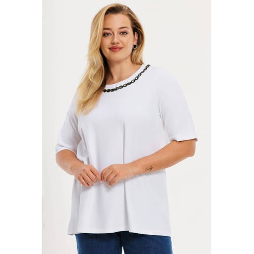 YOEK T-shirt wit afbeelding
