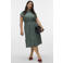 VERO MODA CURVE linnen gestreepte blousejurk
