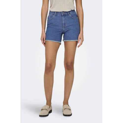 ONLY denim skinny regular waist short afbeelding