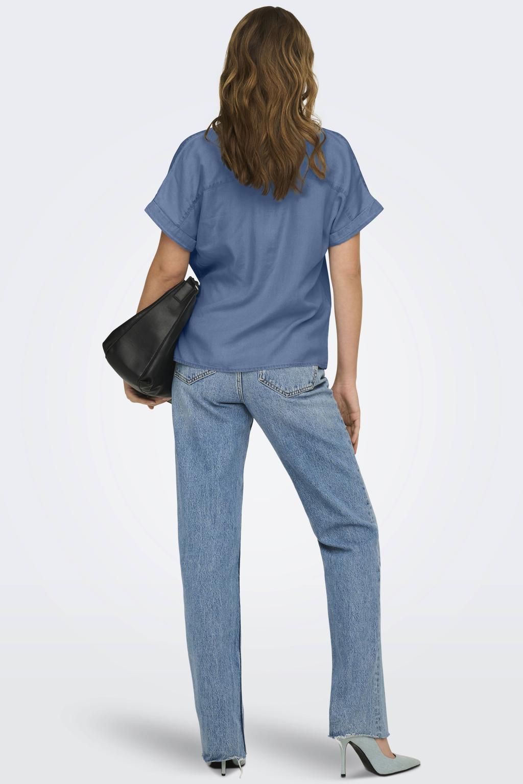 ONLY top medium blue denim