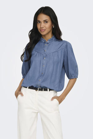 blouse medium blue denim
