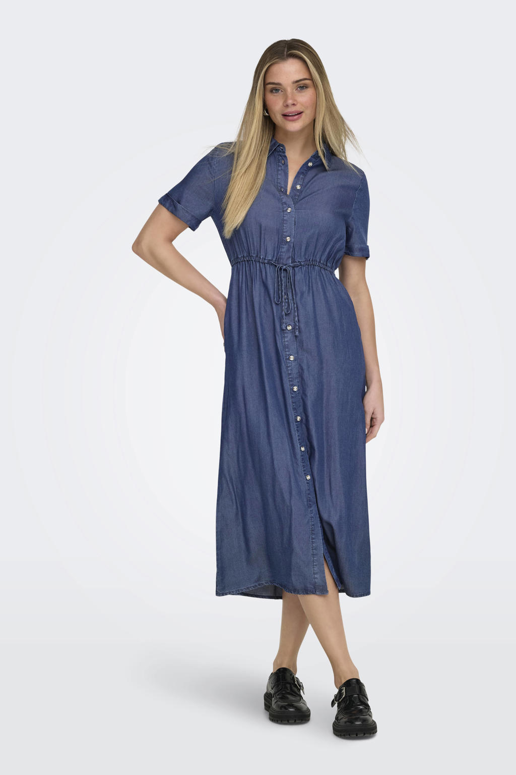 ONLY blousejurk dark blue denim