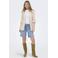 ONLY wide leg low waist denim short light blue denim