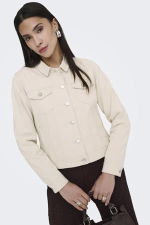 spijkerjas beige