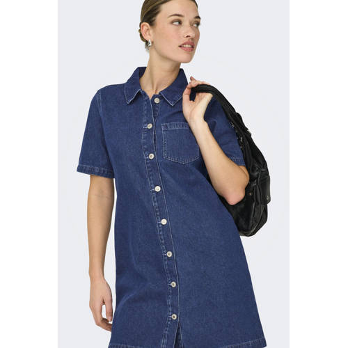 ONLY spijkerjurk dark blue denim afbeelding