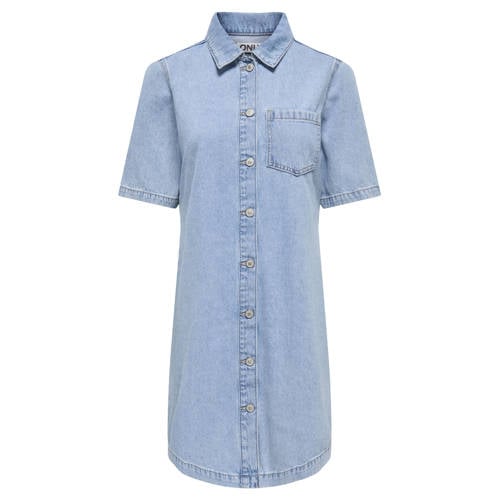 ONLY spijkerjurk light blue denim afbeelding