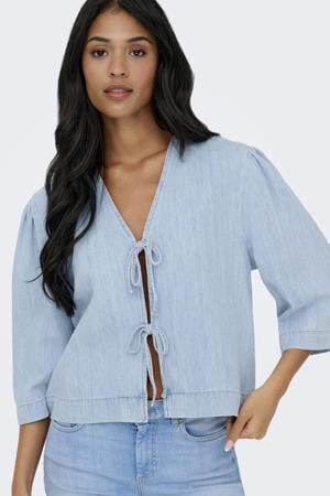 top light blue denim