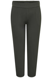 thumbnail: ONLY CARMAKOMA regular waist casual broek donkergroen