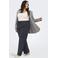 ONLY CARMAKOMA wide leg high waist casual broek met linnen