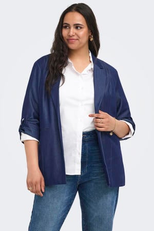 regular blazer blauw
