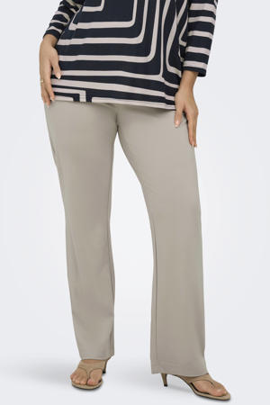 wide leg regular waist casual broek