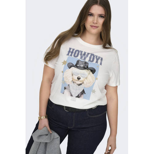 ONLY CARMAKOMA T-shirt wit afbeelding