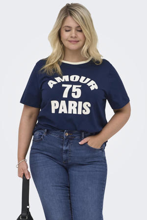 T-shirt donkerblauw