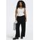 ONLY CARMAKOMA high waist casual broek zwart