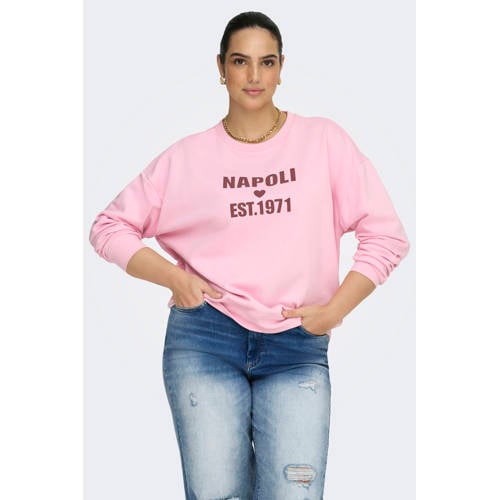 ONLY CARMAKOMA sweater roze afbeelding