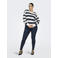 ONLY CARMAKOMA gestreepte sweater ecru