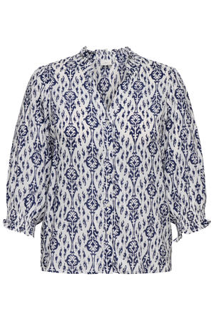 blouse met all over print