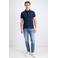 GABBIANO regular polo donkerblauw
