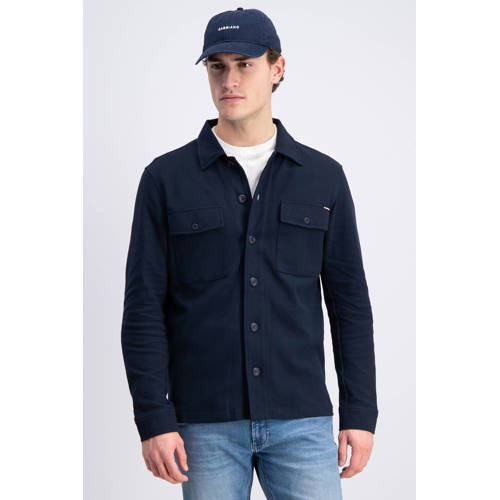 GABBIANO overshirt donkerblauw gebreid afbeelding