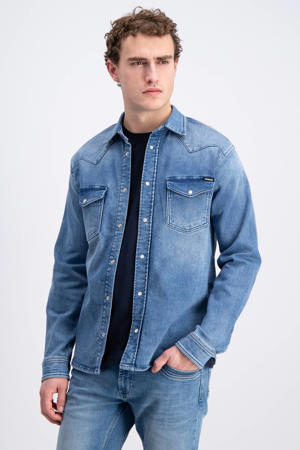 regular casual overhemd blauw