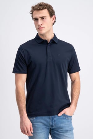 jersey regular polo donkerblauw