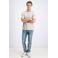 GABBIANO jersey regular polo ecru