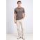 GABBIANO regular polo bruin gebreid
