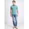 GABBIANO jersey regular polo turquoise