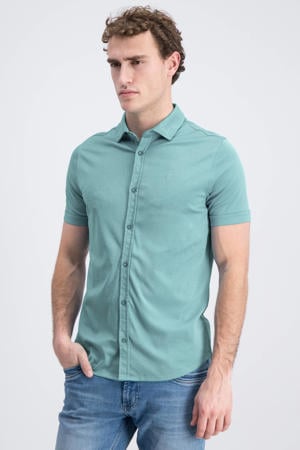 regular casual overhemd turquoise