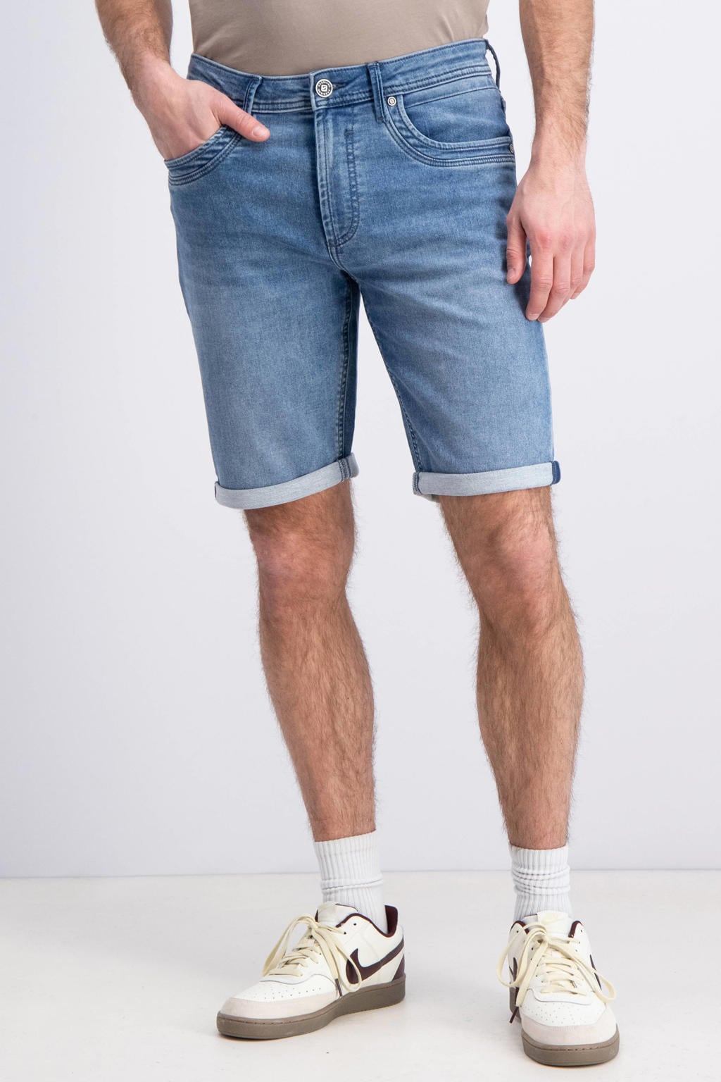 GABBIANO regular short medium blue denim