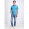 GABBIANO jersey regular polo lichtblauw