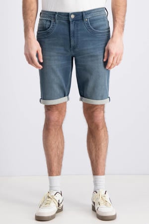 regular short medium blue denim