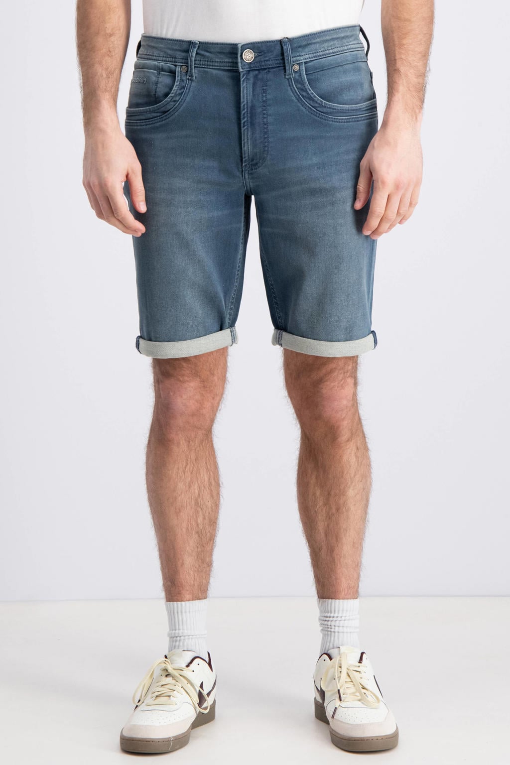 GABBIANO regular short medium blue denim