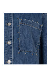 thumbnail: Esqualo denim blouse dark blue denim