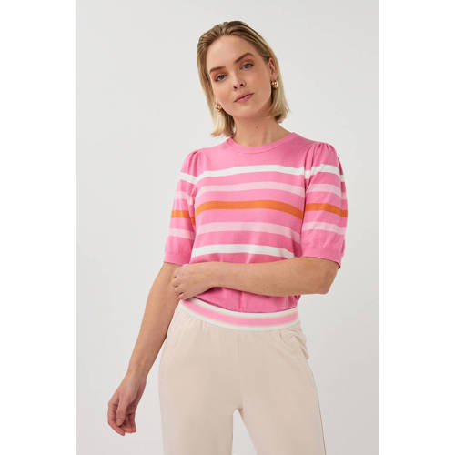 Esqualo gestreepte top roze afbeelding