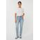Esqualo Trousers jeans embroidery straight leg jeans broderie medium blue denim