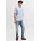 JACK & JONES regular polo lichtblauw