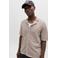 JACK & JONES relaxed casual overhemd gebreid beige