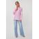 Esqualo gestreepte blouse roze