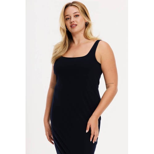 YOEK midi jurk donkerblauw afbeelding