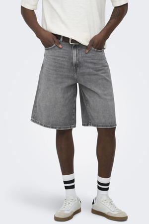 ONSCARL denim baggy short grey denim