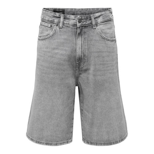 ONLY & SONS ONSCARL denim baggy regular waist short grey denim afbeelding