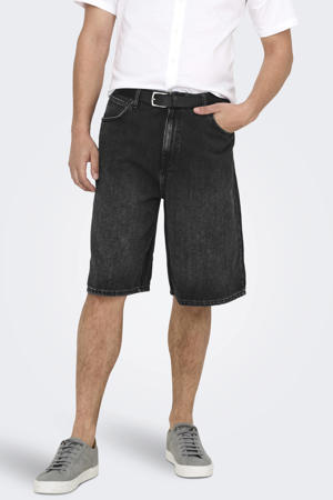 ONSCARL denim baggy short black denim