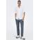 ONLY & SONS ONSMARK tapered chino met linnen donkerblauw