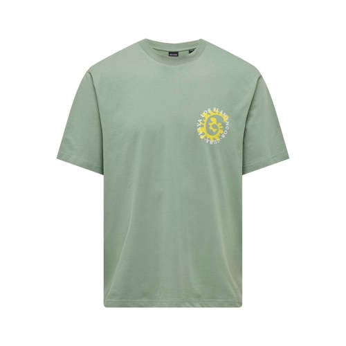 ONLY & SONS relaxed T-shirt groen afbeelding