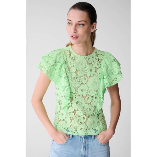 Shoeby gebloemde top groen afbeelding
