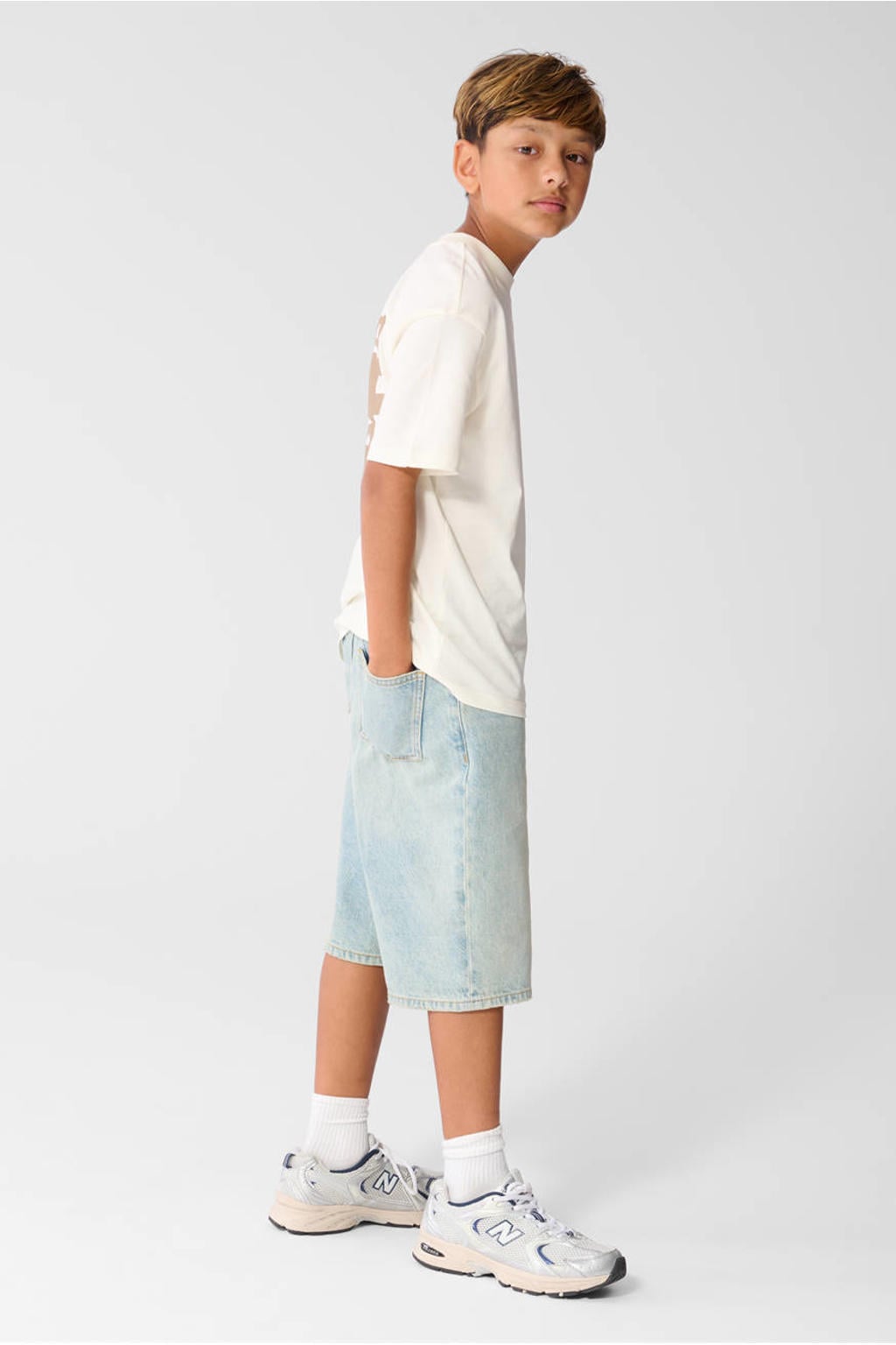 Shoeby T-shirt met backprint - ecru