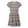 Shoeby midi jurk met plooien en print - ecru